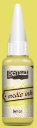 Pentart Media ink, tintafesték, 20 ml - citromsárga