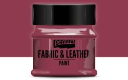 Pentart textil- és bőrfesték, 50 ml - bordó
