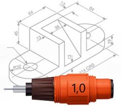rOtring Isograph csőtollhegy - 1, 00 mm