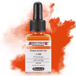 Schmincke AERO COLOR Professional retuspisztoly festék, 28 ml - 205, red orange