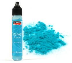 Pentart Bársonypor, 30 ml - türkiz, 3 g