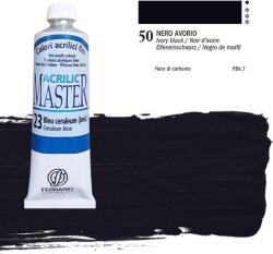 FERRARIO Master akrilfesték, 60 ml - 50, ivory black