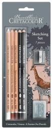 CRETACOLOR Sketching Set rajz- és vázlatkészlet, 7 db-os