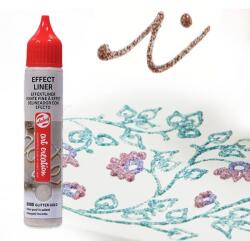 Talens Art Creation Effect Liner, univerzális 3D festéktoll, 28 ml - 8905 Glitter copper