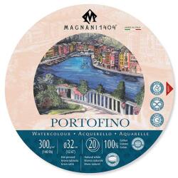 Fedrigoni Magnani Portofino akvarelltömb, 100% pamut, 300 g, 32 cm kerek, 20 lap, sima