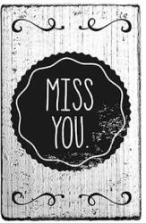 Woodies Pecsételő, Woodies, Vintage, 4x6 cm - Miss you