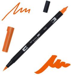 Tombow abt dual brush pen kétvégű filctoll - 905, red