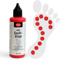 Viva Decor ABS csúszásgátló zoknifesték, 82 ml - piros