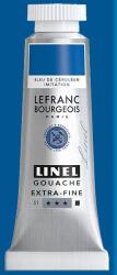 Lefranc Bourgeois L&B Linel extra fine gouache festék, 14 ml - 065, cerulean blue imitation