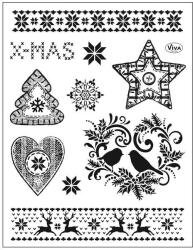 Viva Decor Pecsételő szilikon, 14x18 cm - Karácsonyi motívumok 2