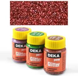 Deka Perm Glitter csillámos textilfesték 25 ml - 15 piros