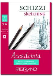 Fedrigoni Accademia rajz- és vázlattömb, 120 g, 50 lap - A4, ragasztott