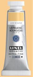 Lefranc Bourgeois L&B Linel extra fine gouache festék, 14 ml - 191, naples yellow