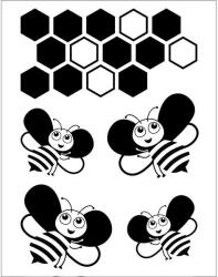 Efco Pecsételő szilikon, 7, 4x10, 5 cm - Méhecskék