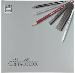 CRETACOLOR Silver Box grafit rajzkészlet, 17 db-os, fadobozos