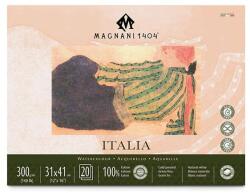 Fedrigoni Magnani Italia akvarelltömb, 100% pamut, 300 g, 31x41 cm, 20 lap, félérdes