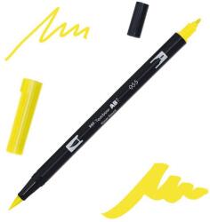 Tombow abt dual brush pen kétvégű filctoll - 055, process yellow