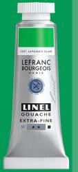 Lefranc Bourgeois L&B Linel extra fine gouache festék, 14 ml - 536, Japanese green light