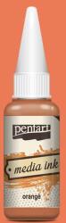 Pentart Media ink, tintafesték, 20 ml - narancs