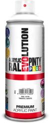 PintyPlus Akrilfesték spray, EVOLUTION fényes, 400 ml - RAL9016 traffic white