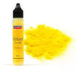 Pentart Bársonypor, 30 ml - citrinsárga, 4 g