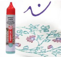 Talens Art Creation Effect Liner, univerzális 3D festéktoll, 28 ml - 8950 Shimmer red