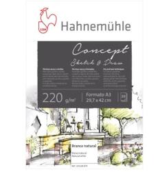 Hahnemühle Concept rajz-, vázlat- és festőtömb, 220 g, 20 lap - A3