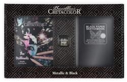 CRETACOLOR Metallic and Black Set rajzkészlet, díszdobozban