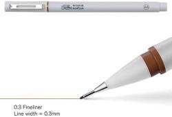 Winsor & Newton Fineliner tűfilc, sepia - 0, 3 mm