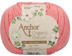 Schachenmayr Horgolófonal, Anchor Organic Cotton, 50 g, vegán - 00410 flamingó