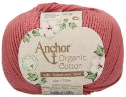 Schachenmayr Horgolófonal, Anchor Organic Cotton, 50 g, vegán - 00895 vintage rózsaszín