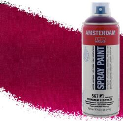 Royal Talens Amsterdam vízbázisú akrilfesték spray, 400 ml - 567, permanent red violet
