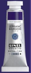 Lefranc Bourgeois L&B Linel extra fine gouache festék, 14 ml - 473, dioxazine violet