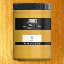 Liquitex Basics akrilfesték, 946 ml - 051, gold