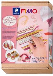 FIMO Effect süthető gyurma készlet, 4x25 g - kötés design, Knit and Braid Design