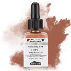 Schmincke AERO COLOR Professional retuspisztoly festék, 28 ml - 916, AERO METALLIC brilliant bronze