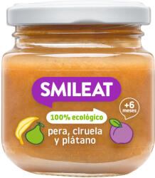 Smileat Piure din pere, portocale si banane Bio +4 luni, 130g, Smileat