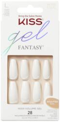 Kiss Unghii false Gel Fantasy Sculpted True Color Long Coffin, 28 bucati, Kiss
