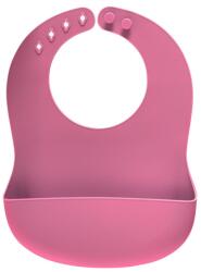 Reer Bavetica roz din silicon moale, reglabila cu buzunar colector 25044, 1 bucata, Reer Bavata