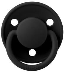 BIBS Suzeta din silicon cu tetina rotunda marime universala De Lux Black, 1 bucata, Bibs