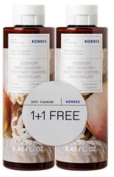 KORRES Pachet Peach Blossom Gel de dus, 2x250ml, Korres