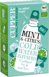 Cupper Infuzie rece eco din menta si citrice, 10 plicuri, Cupper