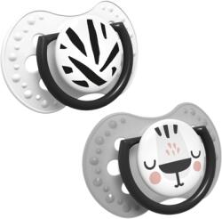 LOVI Suzeta din silicon Dynamic Salt&Pepper pentru 3-6 luni, 2 bucati, Lovi