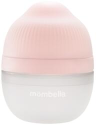 Mombella Biberon anticolici cu tetina din silicon 100% Breast-Like Old Roze, 120ml, Mombella