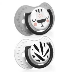LOVI Suzeta din silicon Dynamic Salt&Pepper pentru 6-12 luni, 2 bucati, Lovi