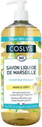 Coslys Sapun lichid si gel de dus bio de Marsilia cu flori de portocal, 1000ml, Coslys