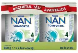 Nestle Produs pe baza de lapte praf fortifiat NAN Comfortis 4 de la 2 ani, 2 x 800g, Nestle