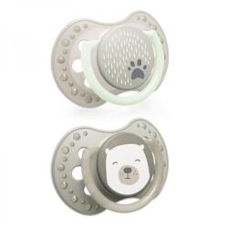 LOVI Suzeta din silicon Dynamic Buddy bear pentru 0-2 luni, 2 bucati, Lovi