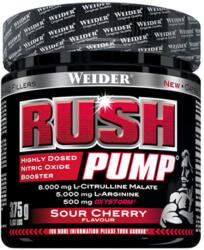 Weider Pre-workout cu aroma de Sour Cherry Rush Pump, 375g, Weider