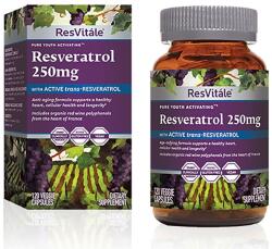 ResVitale Resveratrol 250mg, 120 capsule, ResVitale